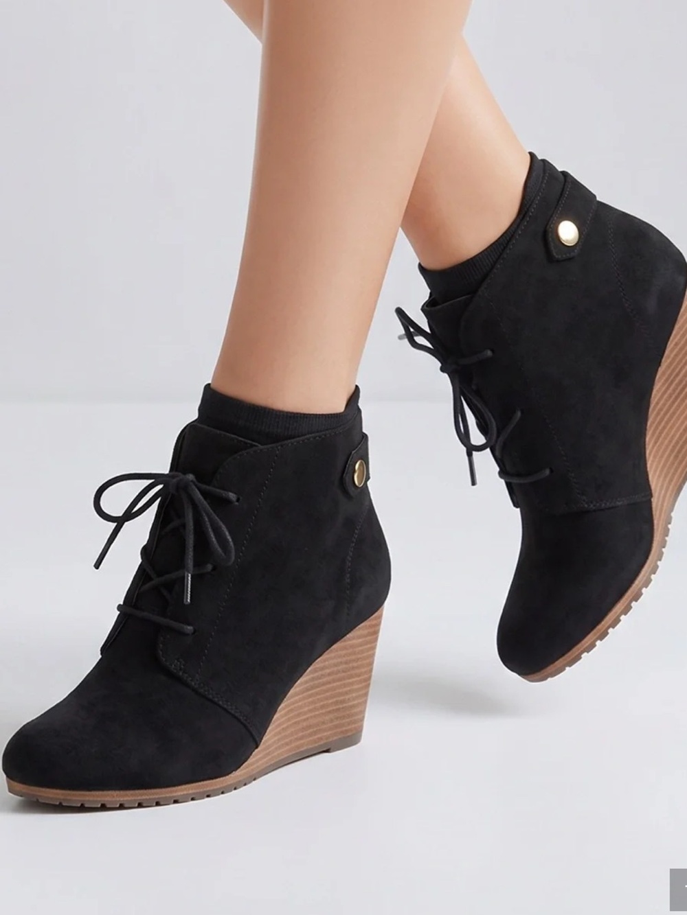 Dr. Scholl's Women's Dakota Wedge Boot Black Size 11